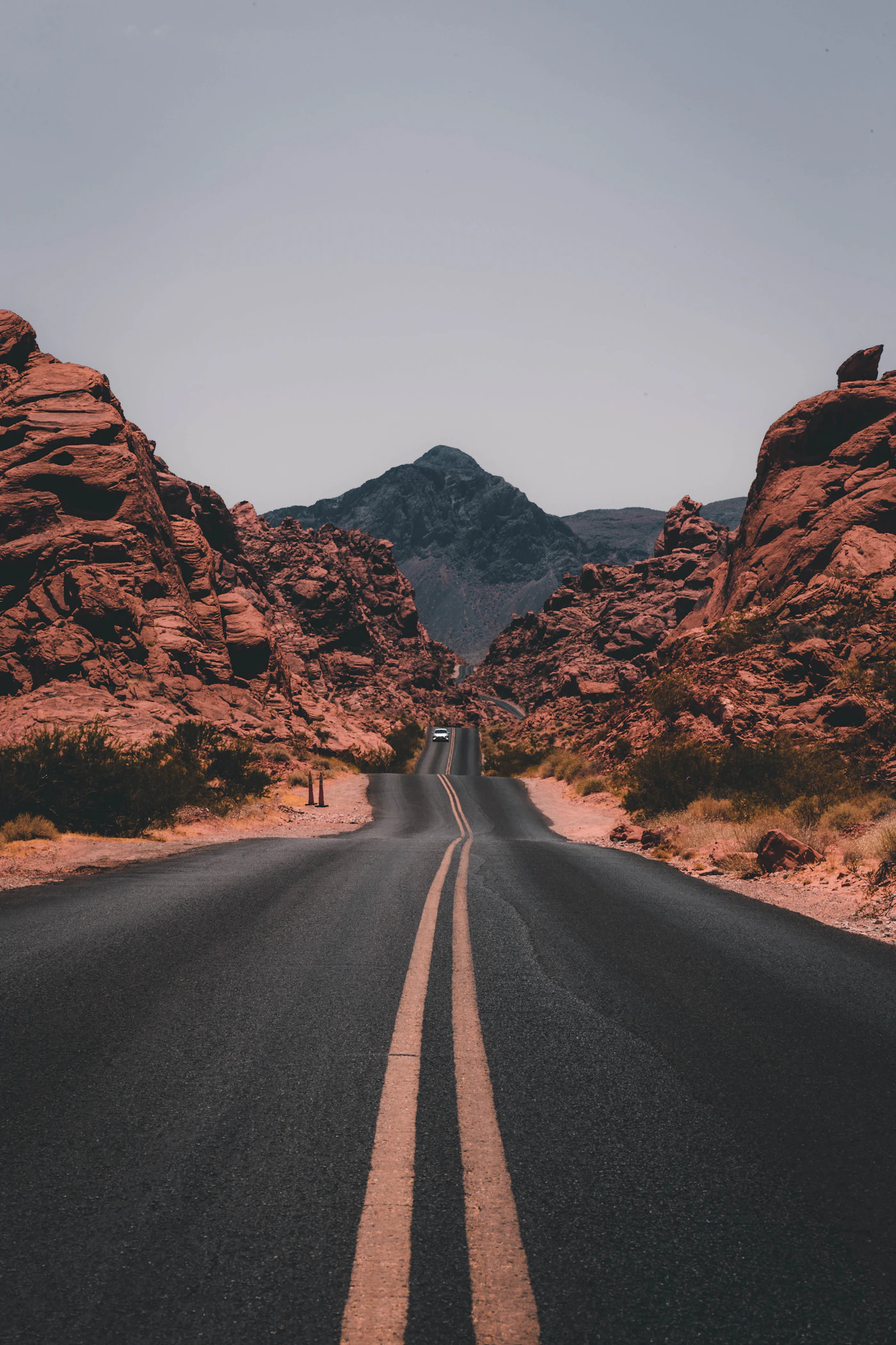 Traveler looking across a scenic landscape